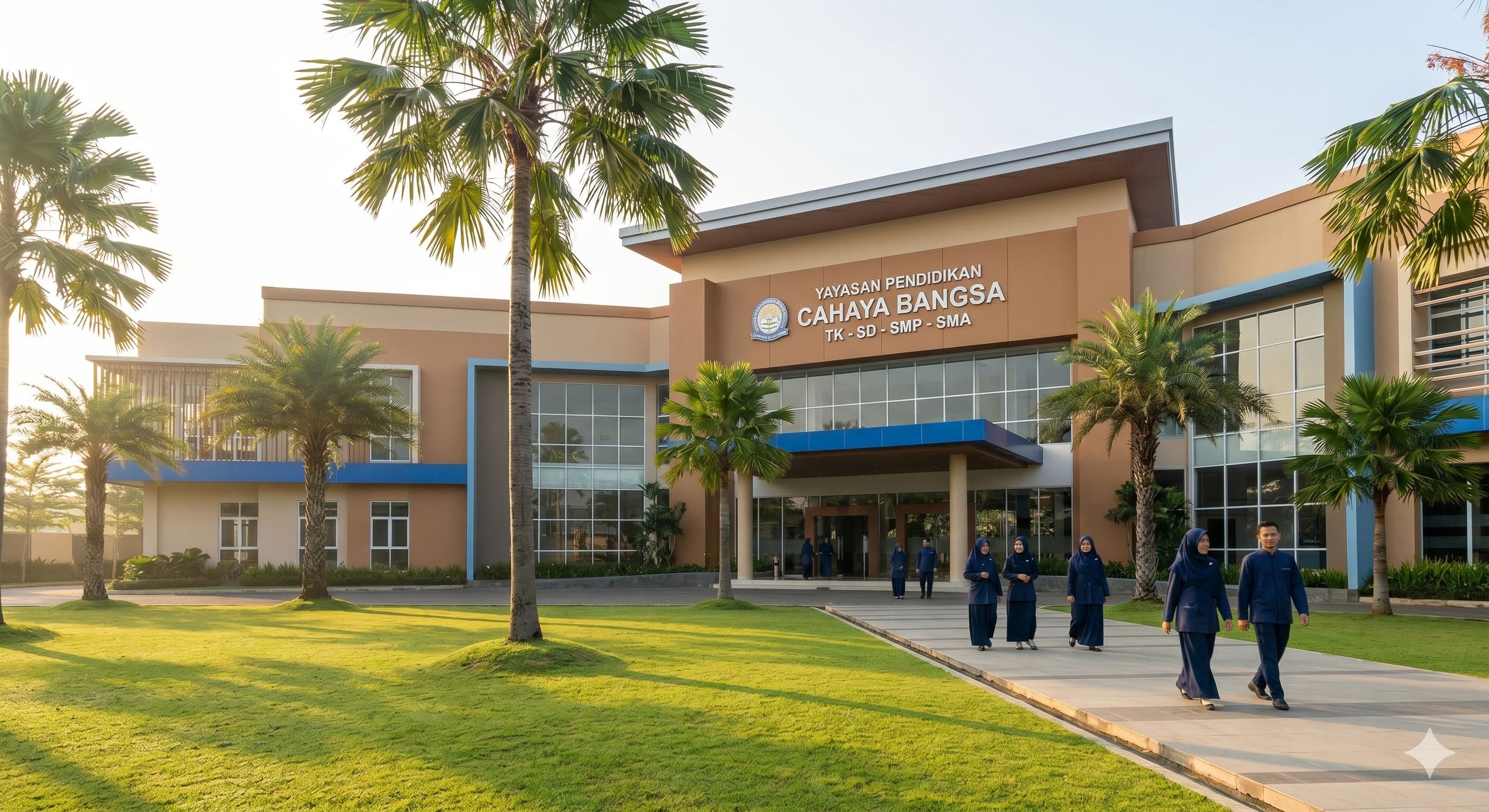 Tampak udara komplek Yayasan Pendidikan CAHAYA BANGSA